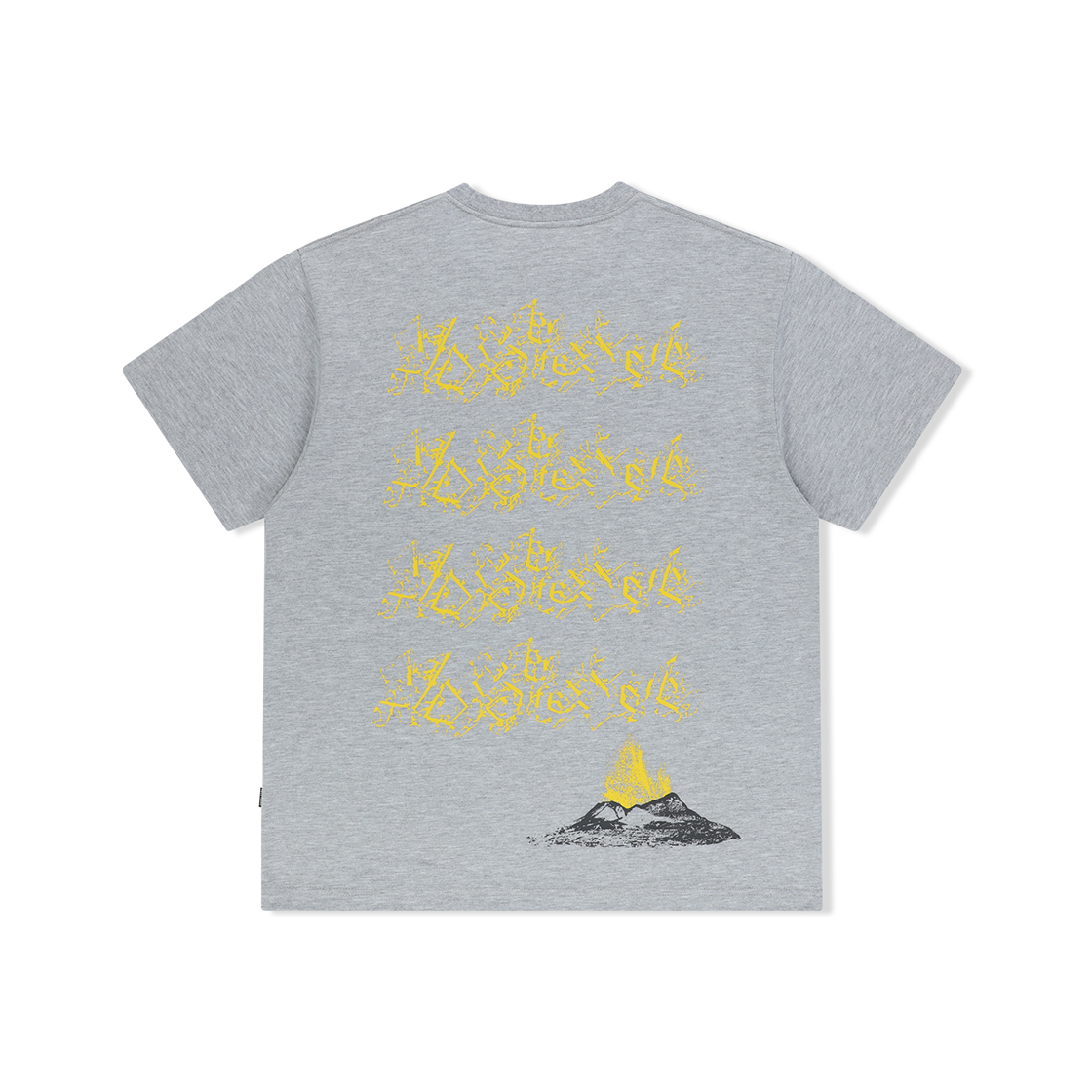 예스아이씨 볼케이노 이럽션 티 그레이(YESEYESEE Volcanic Eruption Tee Grey) - 2