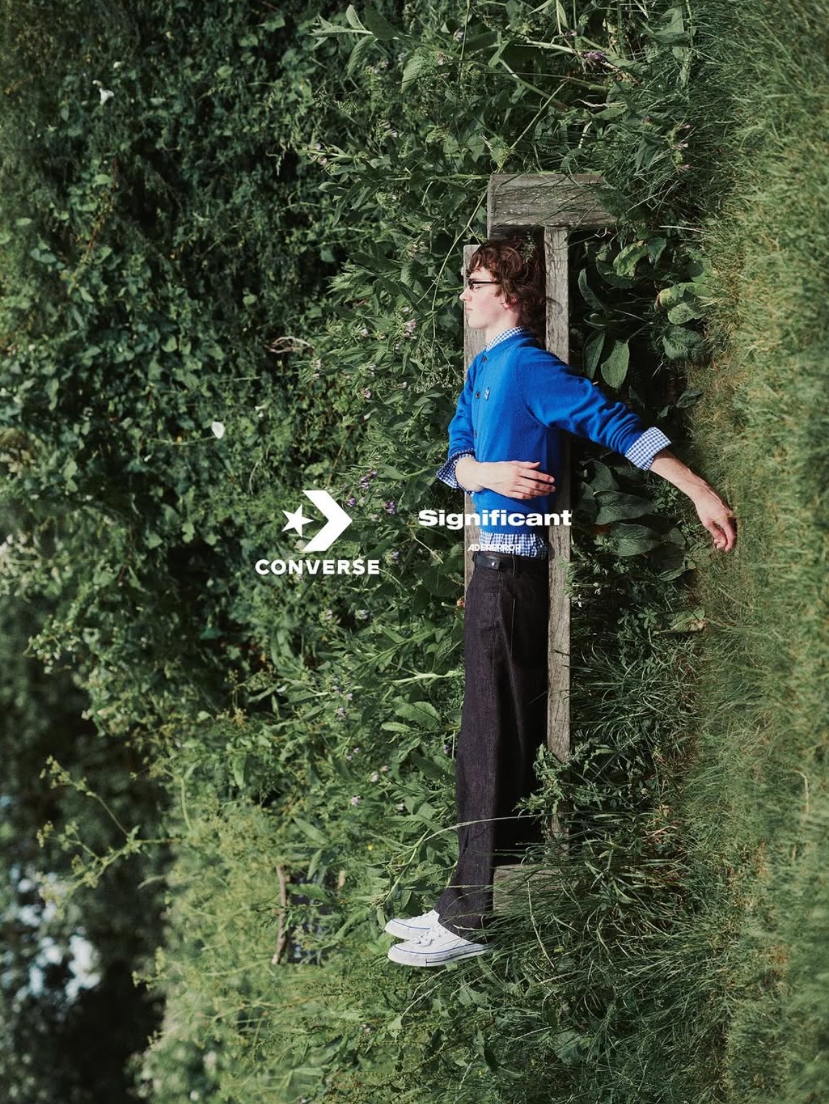 Converse x Ader Error Sig; Chuck 70 Low White Blue 착용 스타일 - 6
