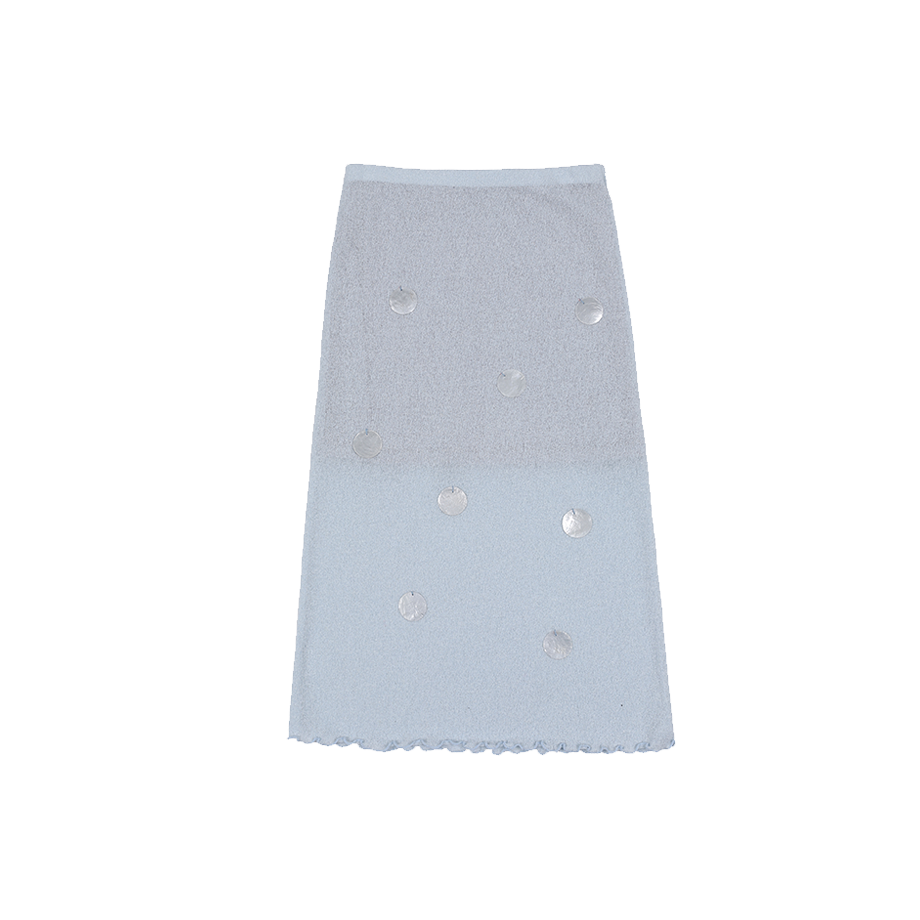 아수라 서클 니트 스커트 스카이 블루(Asura Circle Knit Skirt Sky Blue) - 1