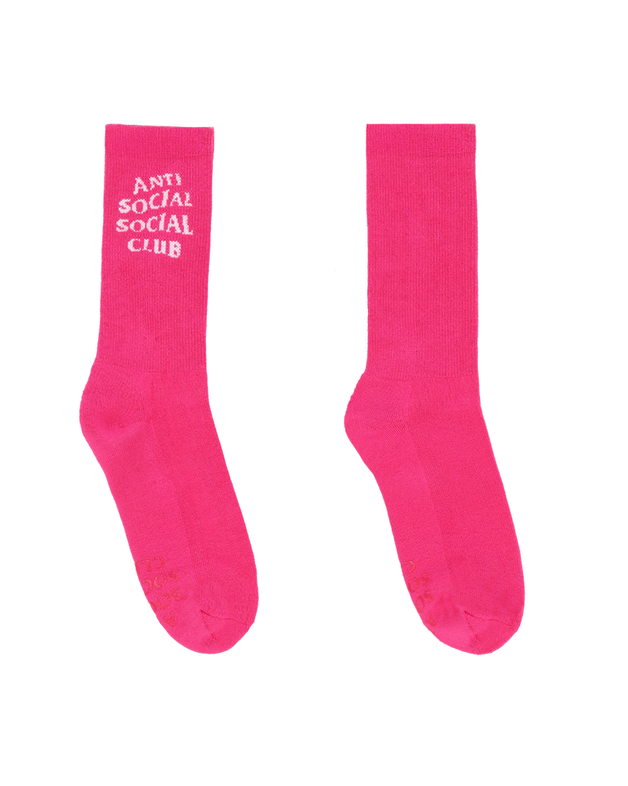 안티소셜소셜클럽 솔리드 컬러 삭스 마젠타 핑크(Anti Social Social Club Solid Color Socks Magenta Pink) - 3