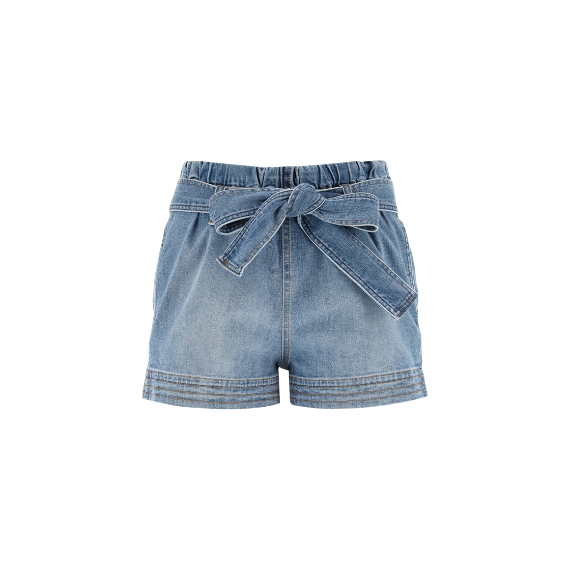 6D01073SPH064405 (W) Stella McCartney Cotton Denim Shorts Blue