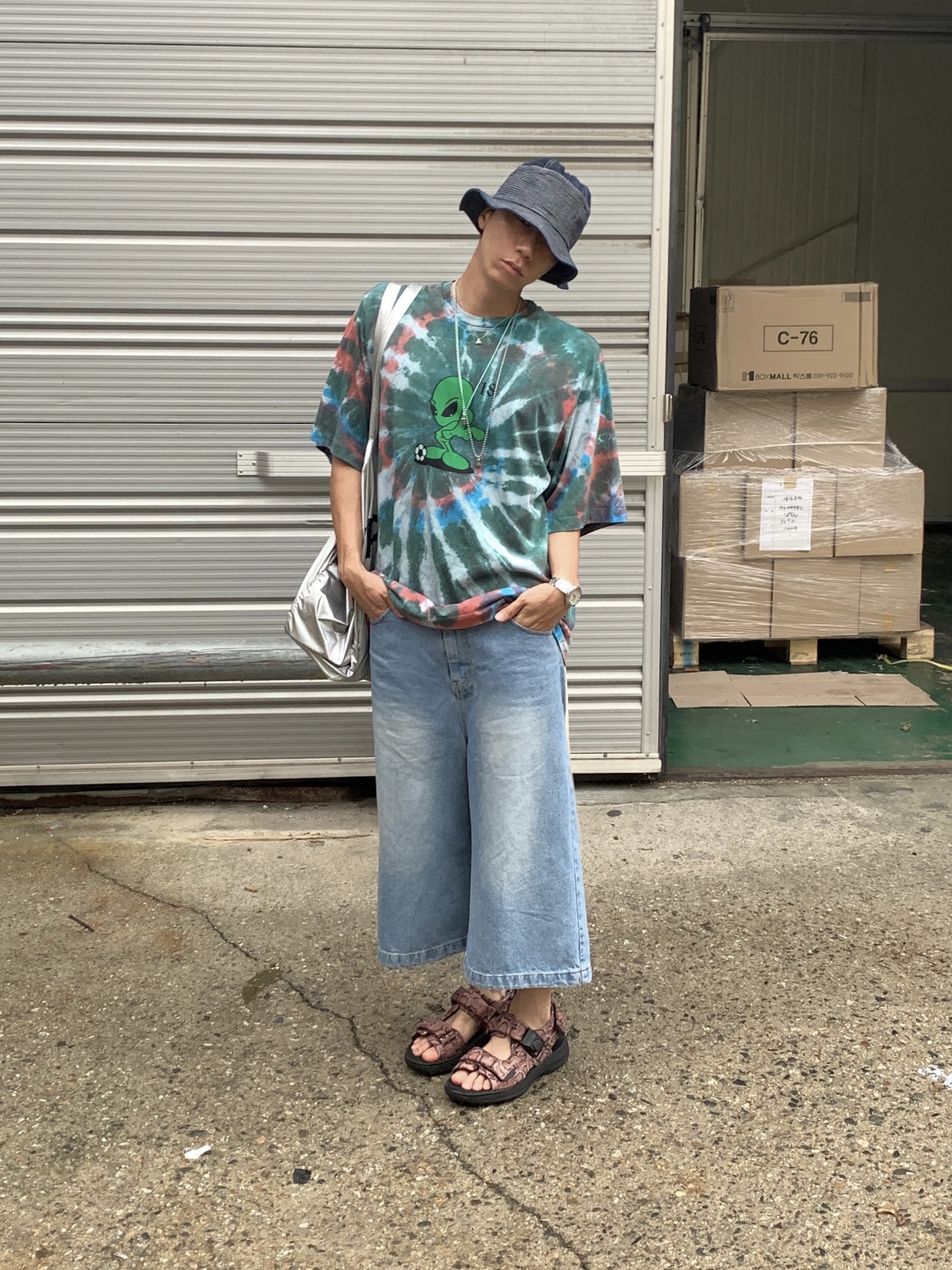 Kapital 11.5 oz. Denim The Old Man and The Sea Hat Indigo Dark 착용 스타일 - 2