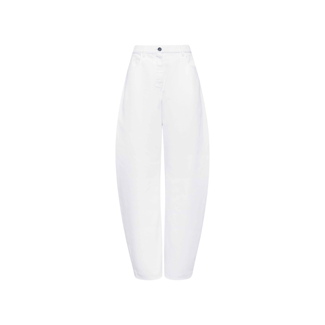 (W) 알라이아 로우 웨이스트 라운드 진 화이트((W) Alaia Low Waist Round Jeans White)