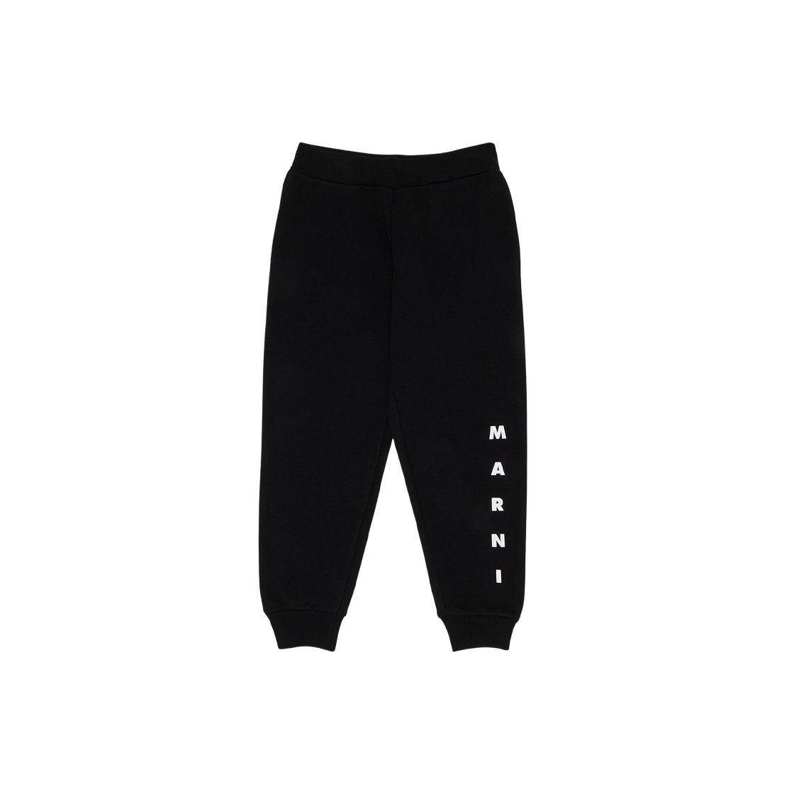 (키즈) 마르니 마르니 프린트 코튼 조거 블랙((Kids) Marni Cotton Joggers with Marni Print Black)