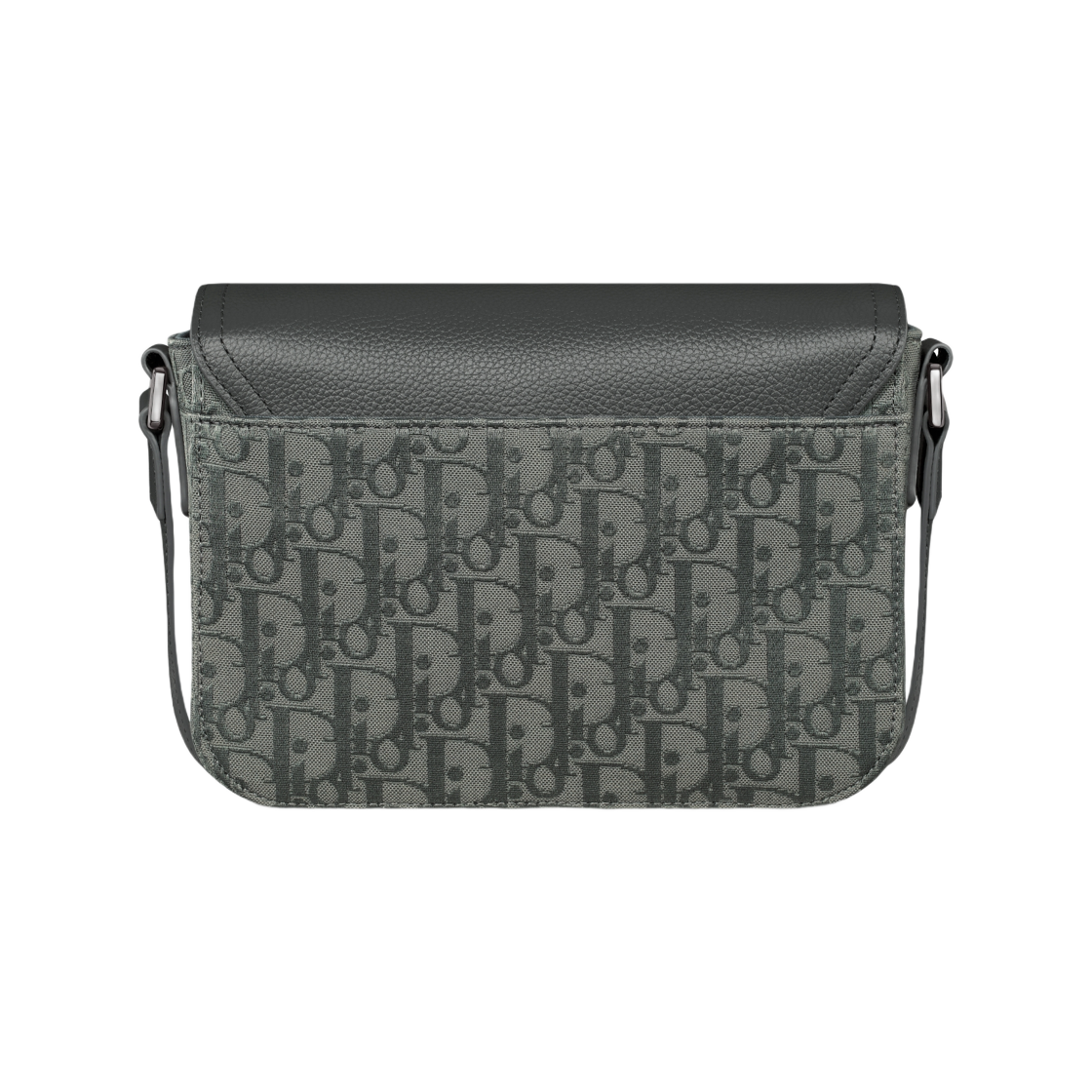 디올 스몰 새들 메신저 백 플랩 디올 오블리크 캔버스 앤 그레인드 카프스킨 앤트러사이트 그레이(Dior Small Saddle Messenger Bag with Flap Dior Oblique Canvas And Grained Calfskin Anthracite Gray) - 3