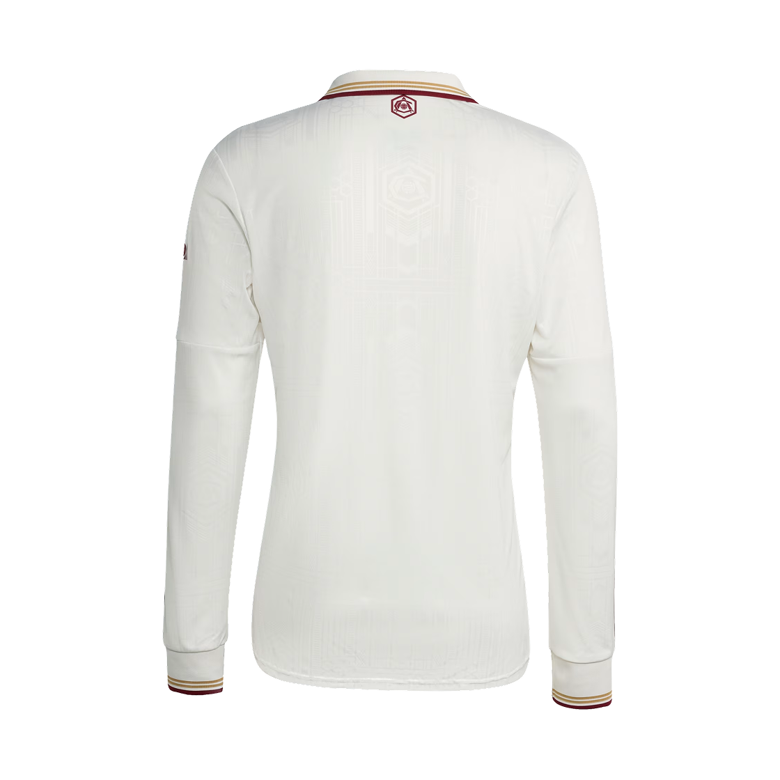 아디다스 아스날 2025/26 3rd 롱슬리브 저지 클라우드 화이트 팀 콜 버건디 2 - US 사이즈 (논 마킹 버전)(Adidas Arsenal 2025/26 3rd Long Sleeve Jersey Cloud White Team Coll Burgundy 2 - US Sizing (Non Marking Ver.)) - 2