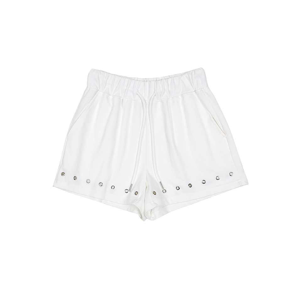 아수라 아일렛 져지 쇼츠 아이보리(Asura Eyelet Jersey Shorts Ivory) - 1
