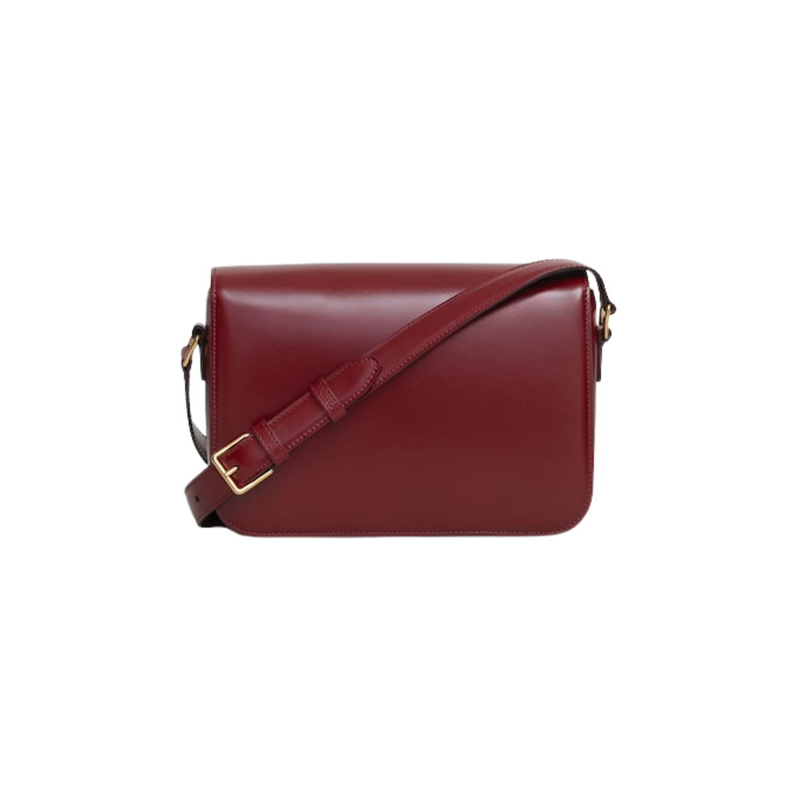 셀린느 샤이니 카프스킨 클래식 트리옹프 백 라이트 버건디(Celine Classique Triomphe Bag in Shiny Calfskin Light Burgundy) - 2