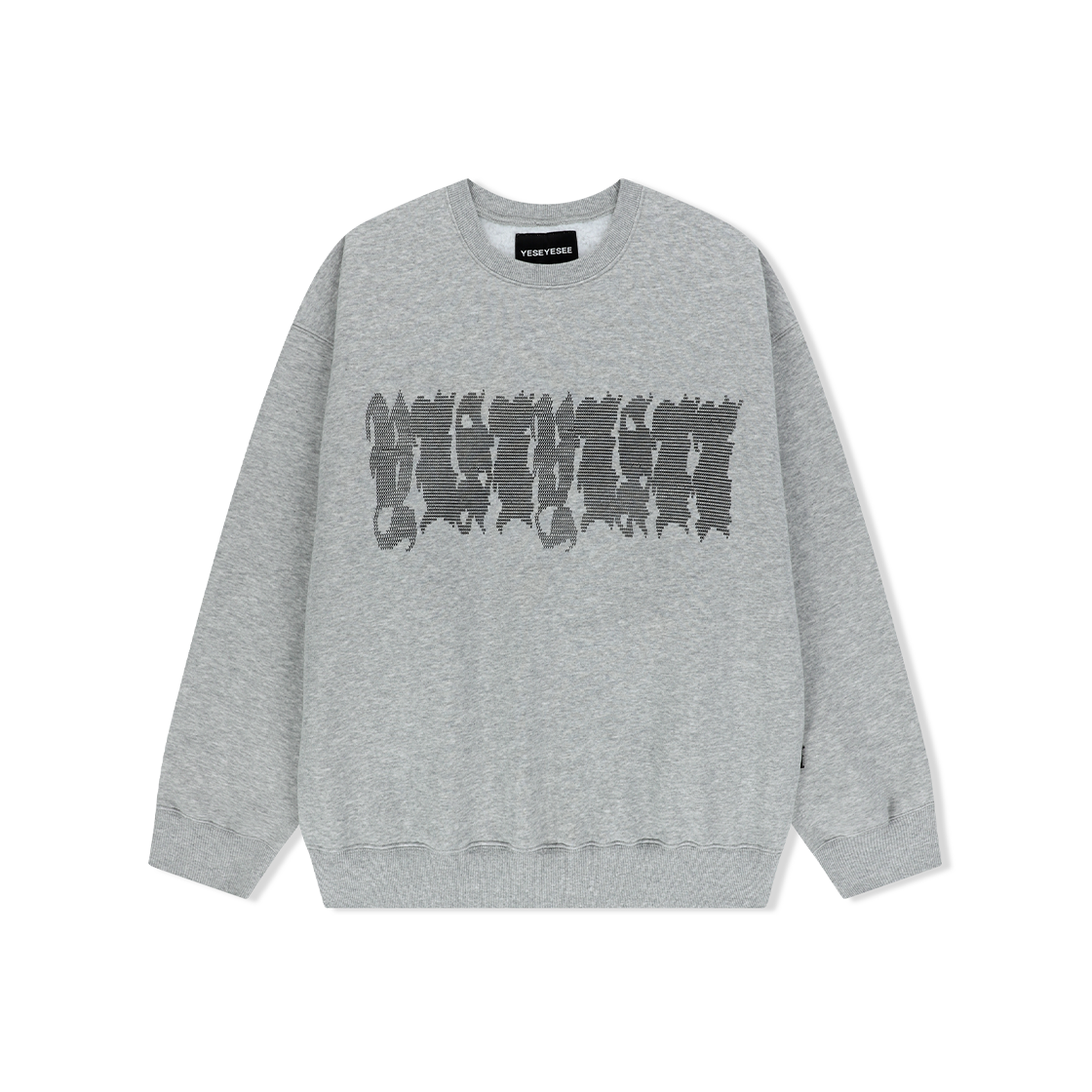 YS251TSWCW02GRE YESEYESEE Y.E.S Typo Sweatshirt Grey