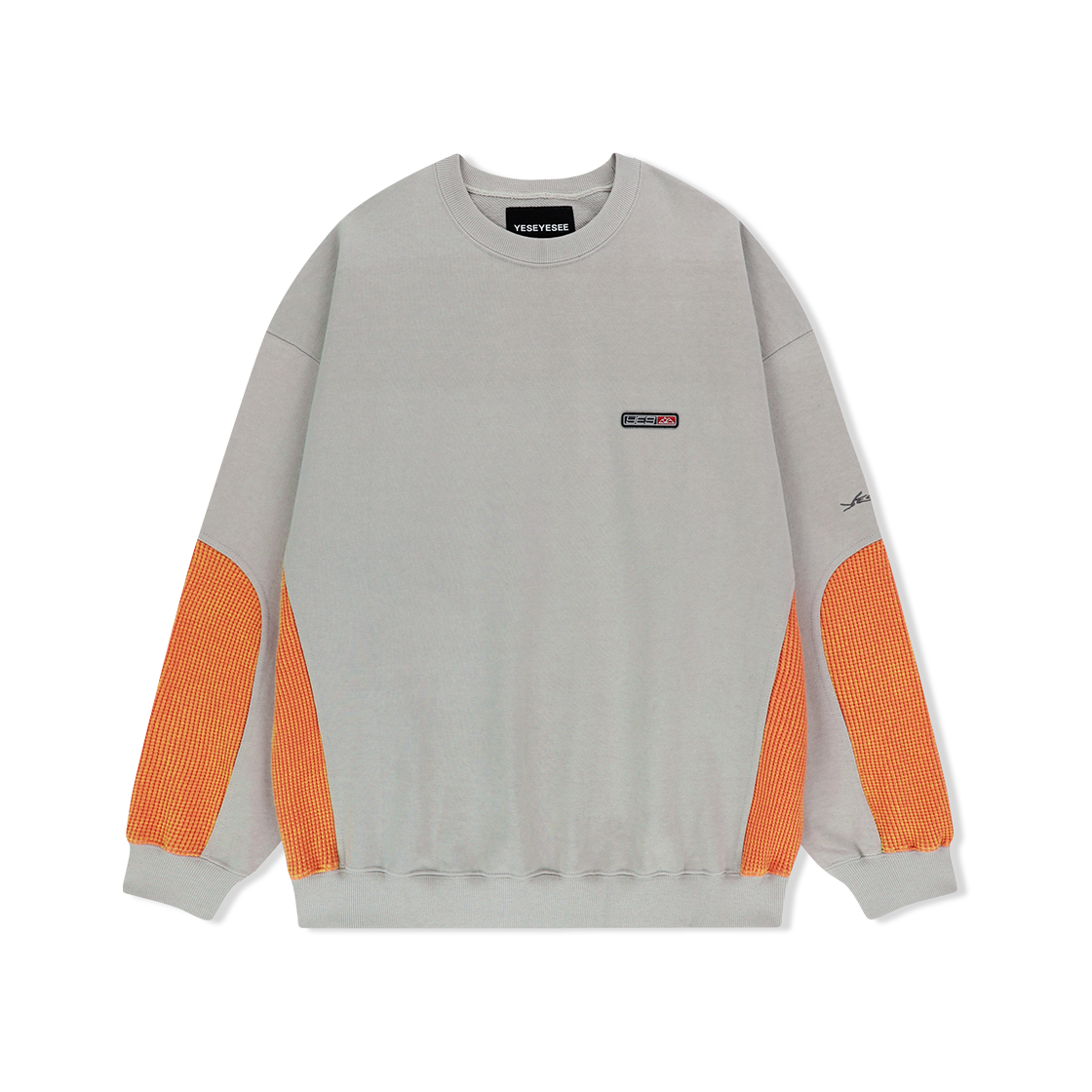 YS251TSWCW01STN YESEYESEE Y.E.S Waffle Sweatshirt Stone