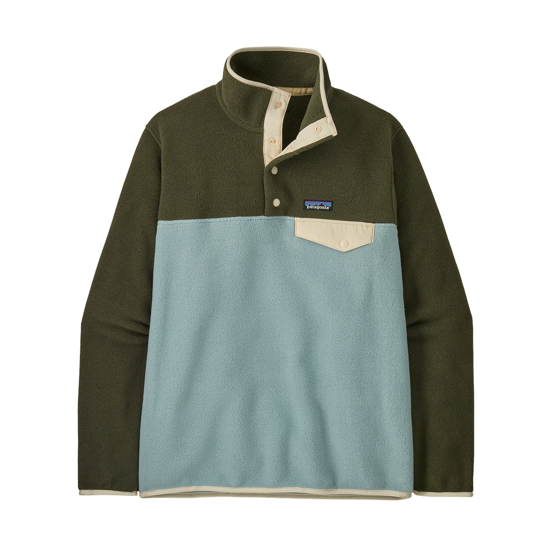 (W) 파타고니아 라이트웨이트 신칠라 스냅-T 플리스 풀오버 써멀 블루((W) Patagonia Lightweight Synchilla Snap-T Fleece Pullover Thermal Blue) - 1