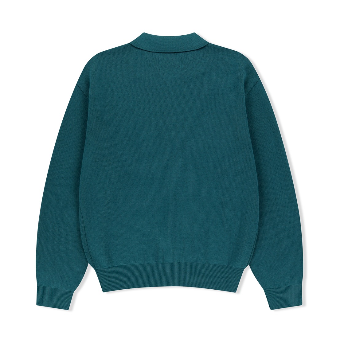 예스아이씨 니트 집업 폴로 가디건 틸(YESEYESEE Knit Zip Up Polo Cardigan Teal) - 2