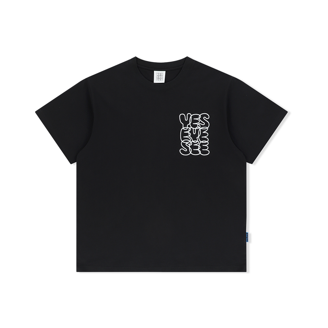 예스아이씨 씨로고 티 블랙(YESEYESEE C-Logo Tee Black)
