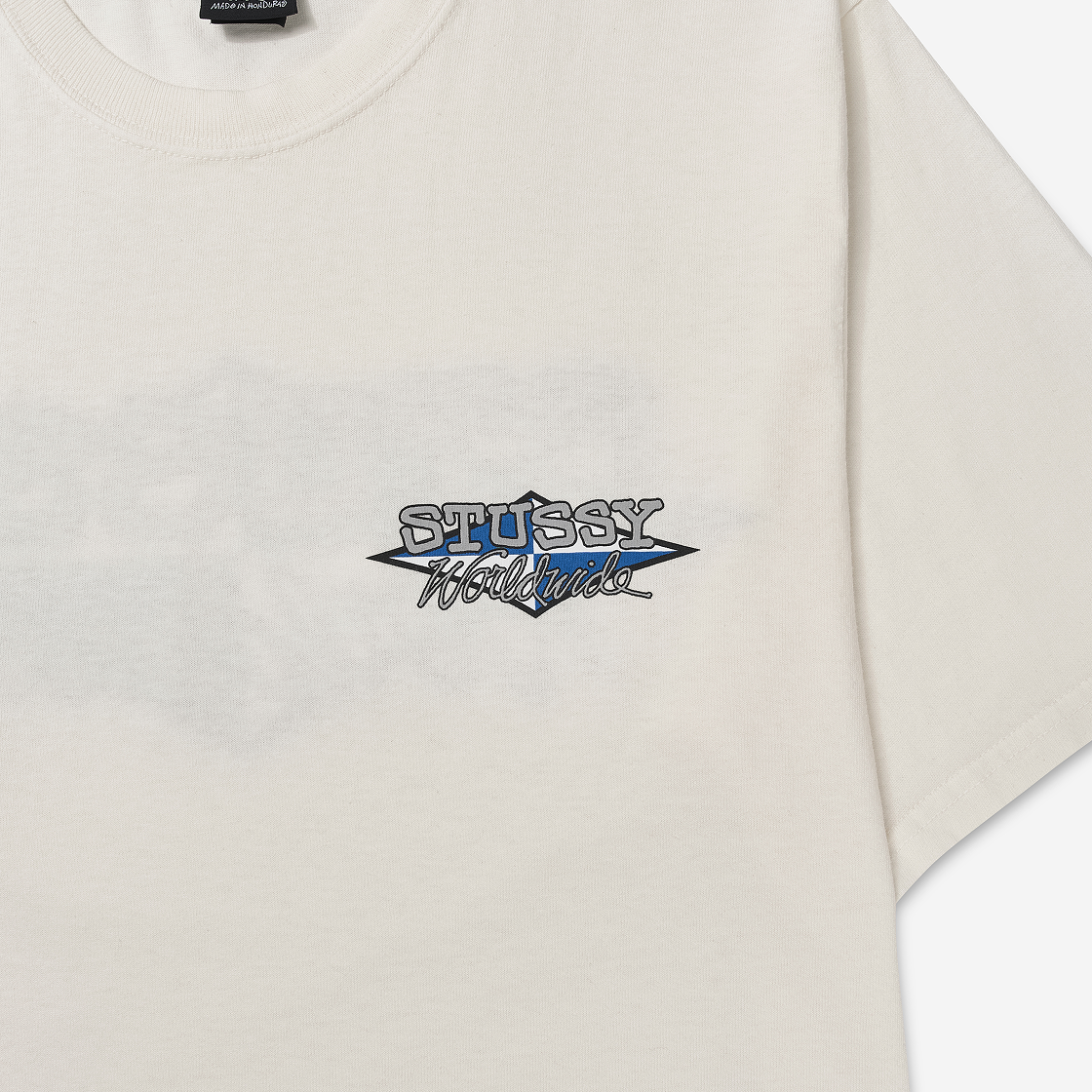 스투시 월드와이드 다이아몬드 티셔츠 피그먼트 다이드 내츄럴(Stussy Worldwide Diamond T-Shirt Pigment Dyed Natural) - 4