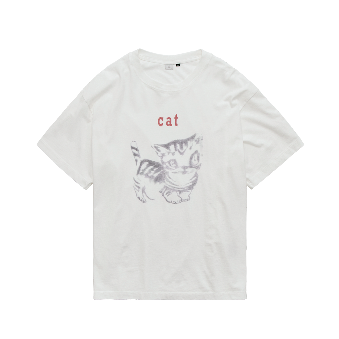 폴리테루 행크 캣 1/2 티 화이트(Polyteru HANK Cat 1/2 Tee White) - 1