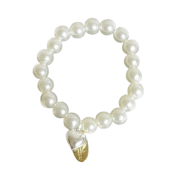 Monamhee Beulpingi & Bred Pearl Heart Necklace