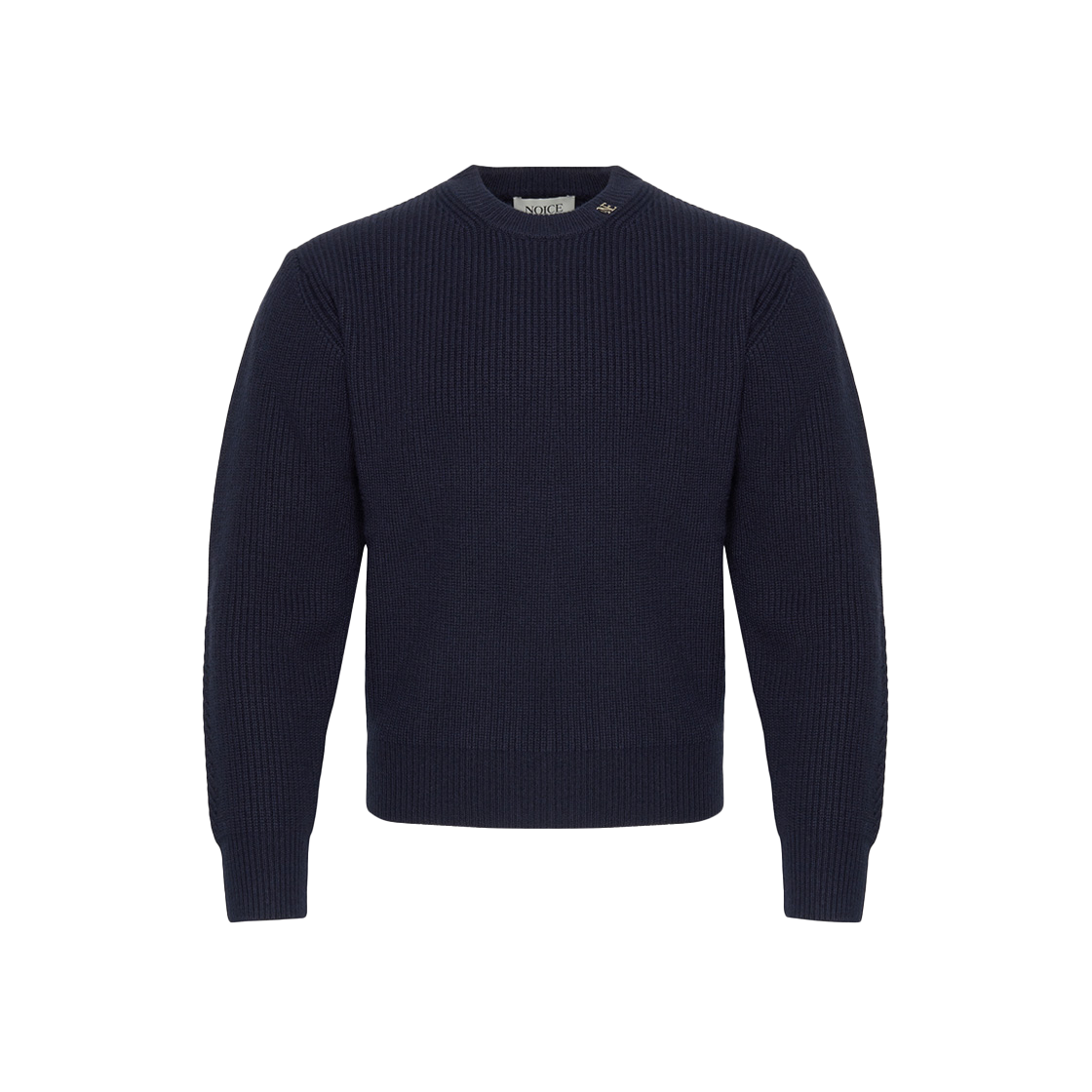 NMA4FNT01NV Noice Wool Logo Crew Neck Sweater Navy