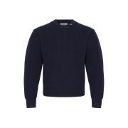 Noice Wool Logo Crew Neck Sweater Navy