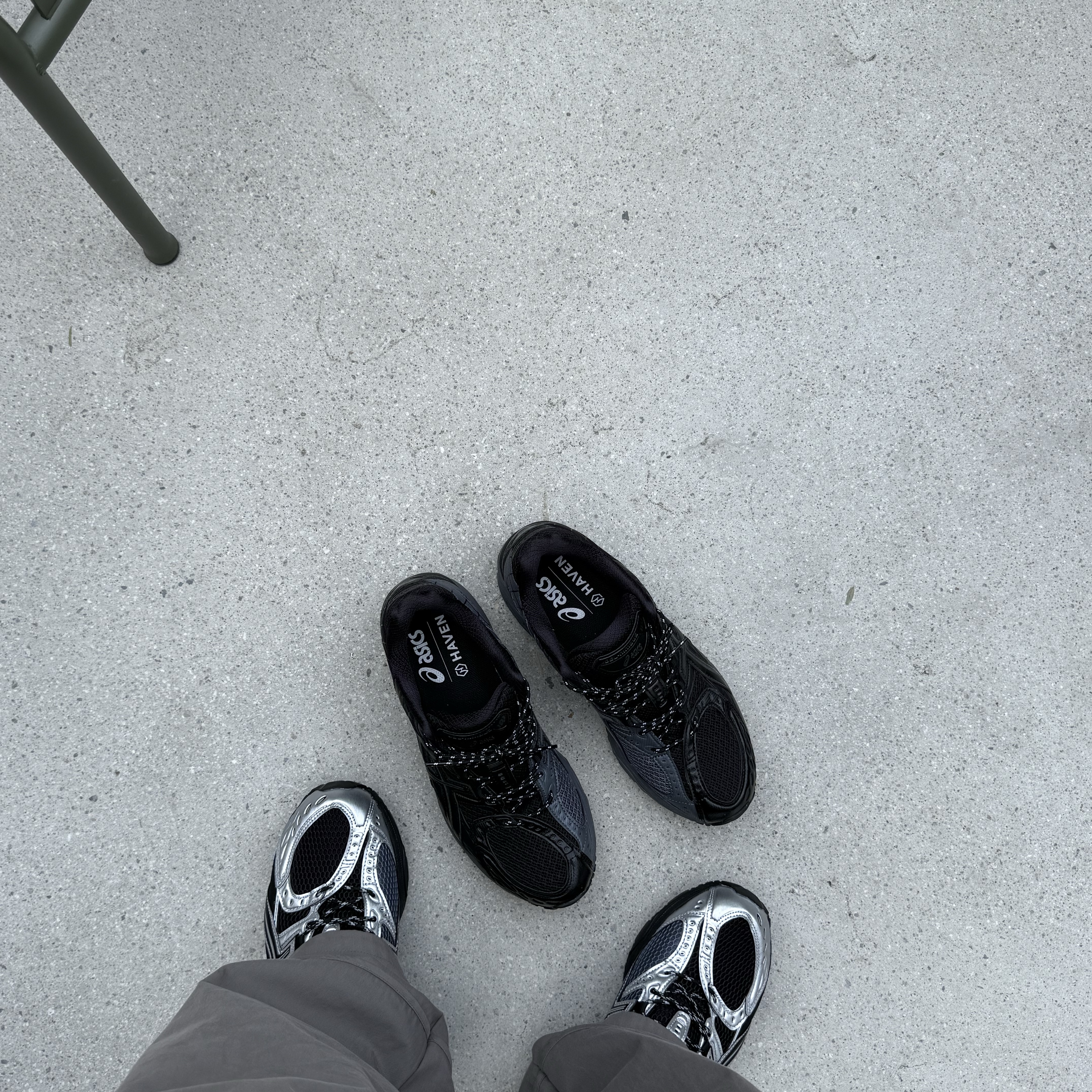 Asics Gel-Nimbus 10.1 Black Pure Silver - Korea Exclusive, Asics x Haven Gel-Nimbus 10.1 Black 착용 스타일 - 1
