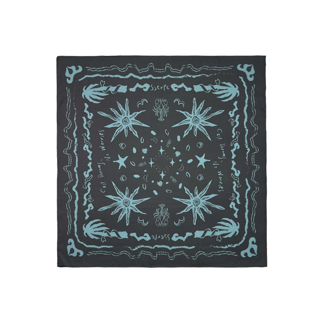 쎄르페 캐스트 드림 노 워리스 스카프 차콜(SSERPE Cast Dreams No Worries Scarf Charcoal)