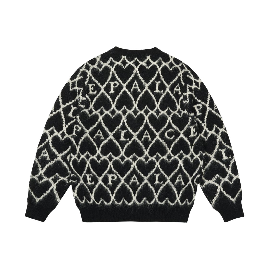 팔라스 헤어리 하트 니트 핑크 - 25FW | Palace | KREAM