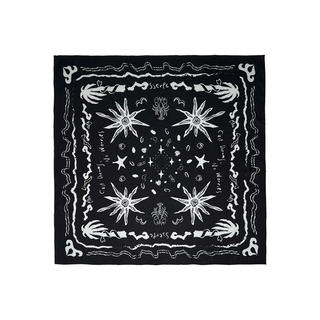 쎄르페 캐스트 드림 노 워리스 스카프 블랙(SSERPE Cast Dreams No Worries Scarf Black)