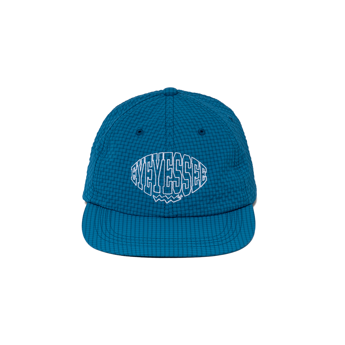 예스아이씨 체크 시어서커 캡 블루(YESEYESEE Check Seersucker Cap Blue) - 3