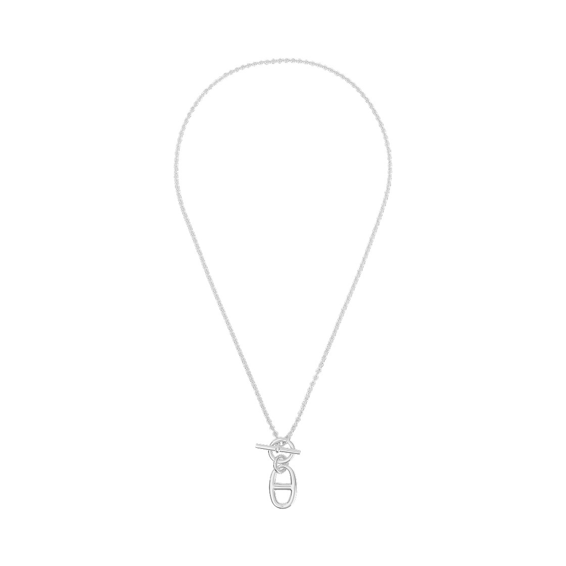 (W) 에르메스 샹달 펜던트 스털링 실버((W) Hermes Chaine D'Ancre Pendant Sterling Silver)