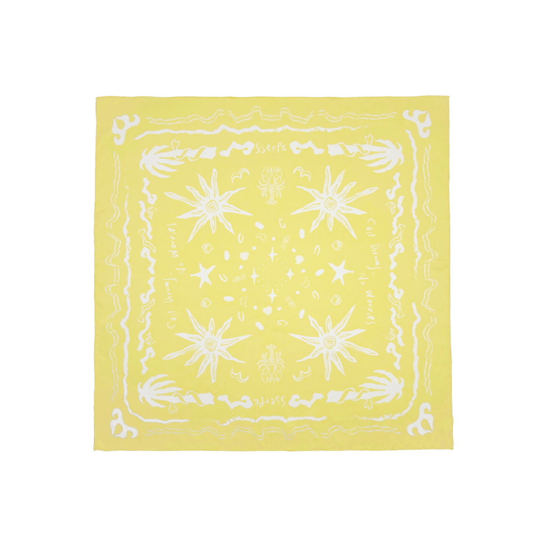 쎄르페 캐스트 드림 노 워리스 스카프 옐로우(SSERPE Cast Dreams No Worries Scarf Yellow)