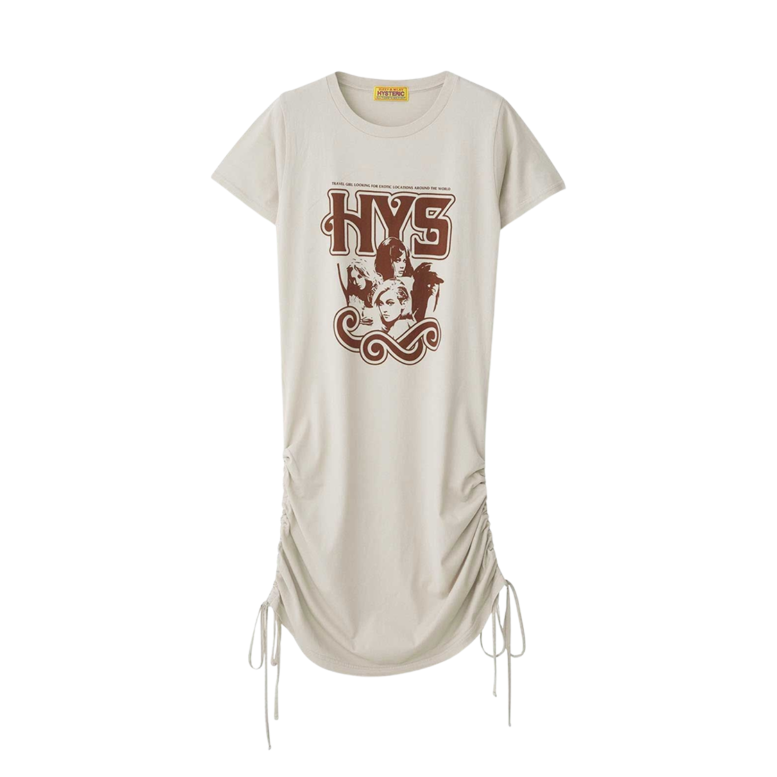 (W) 히스테릭 글래머 트래블 걸 원피스 베이지((W) Hysteric Glamour Travel Girl One Piece Beige) - 1