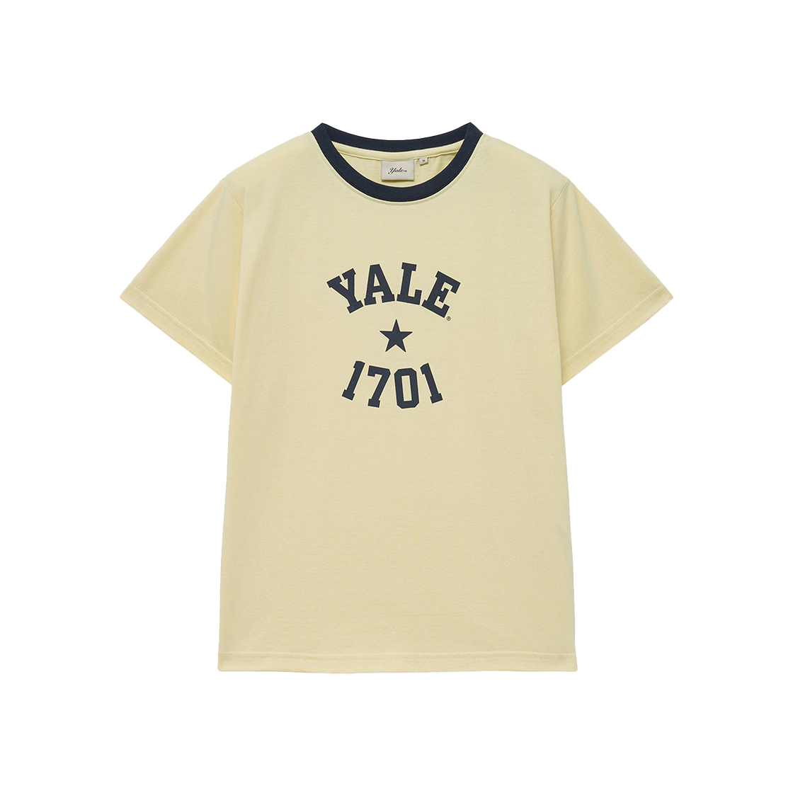 예일 우먼즈 1701 로고 티셔츠_옐로우(Yale Women's 1701 Logo T-Shirt Yellow) - 1