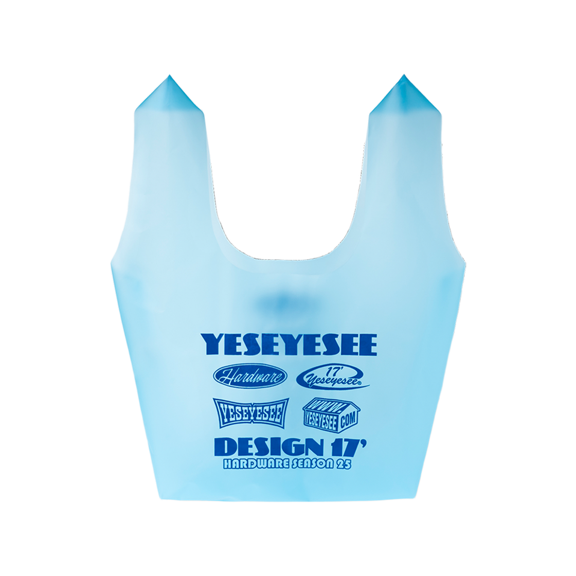 예스아이씨 예스 우레탄 마켓 백 블루(YESEYESEE Y.E.S Urethane Market Bag Blue)