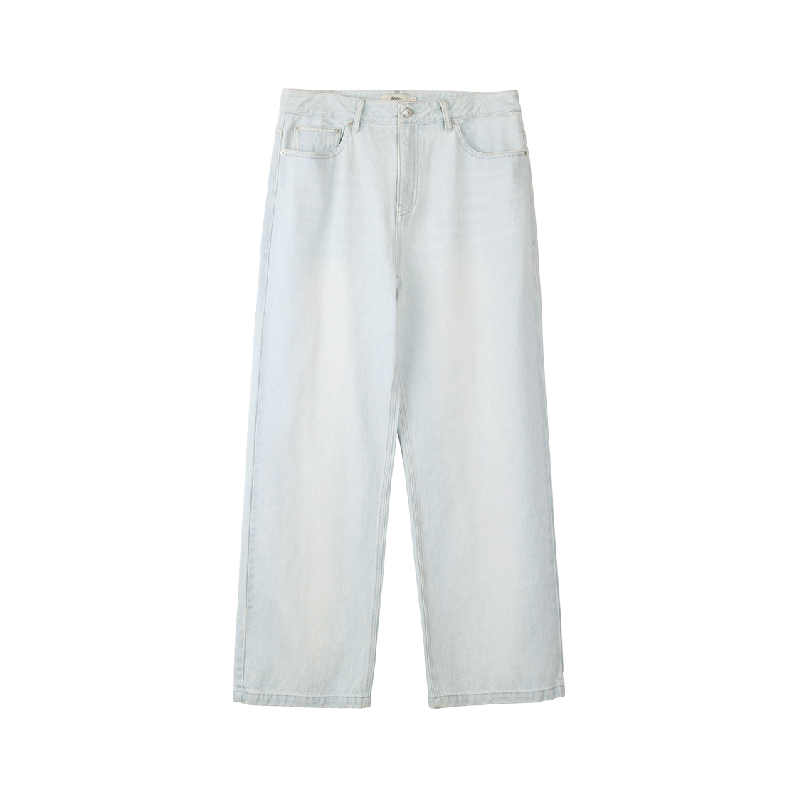 YFS1DP202ALB Yale Women's Straight Denim Pants Light Blue