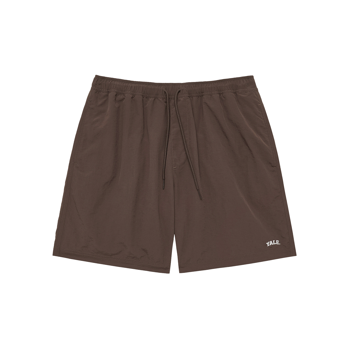 예일 나일론 하프 비치 쇼츠 다크_브라운(Yale Nylon Half Beach Shorts Dark Brown)