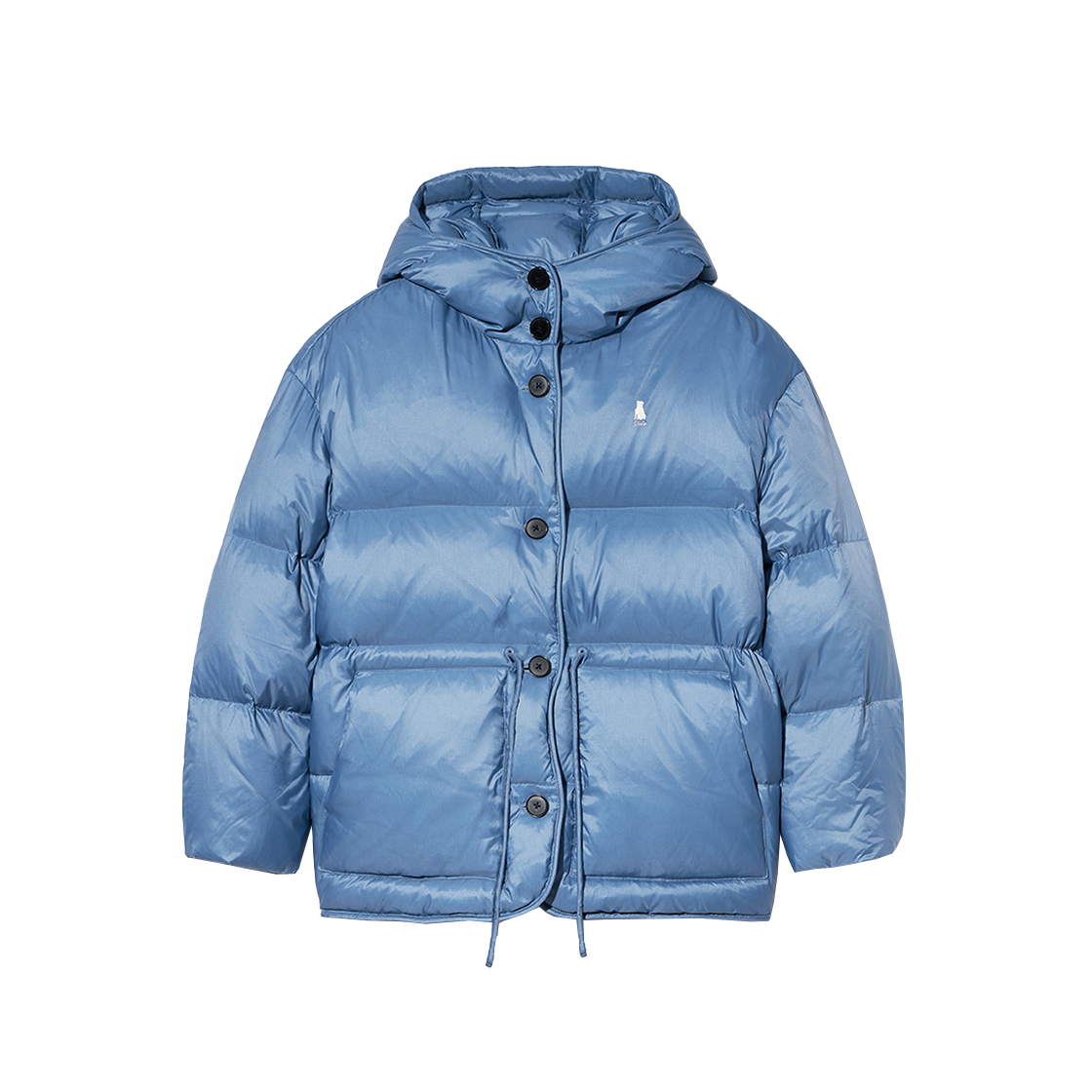 예일 웨이스트 스트링 클라우드 다운 패딩_블루(Yale Waist String Cloud Down Padding Blue)