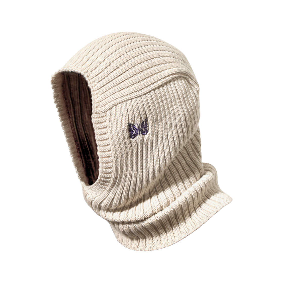 RW057A Needles Balaclava Merino Wool Beige