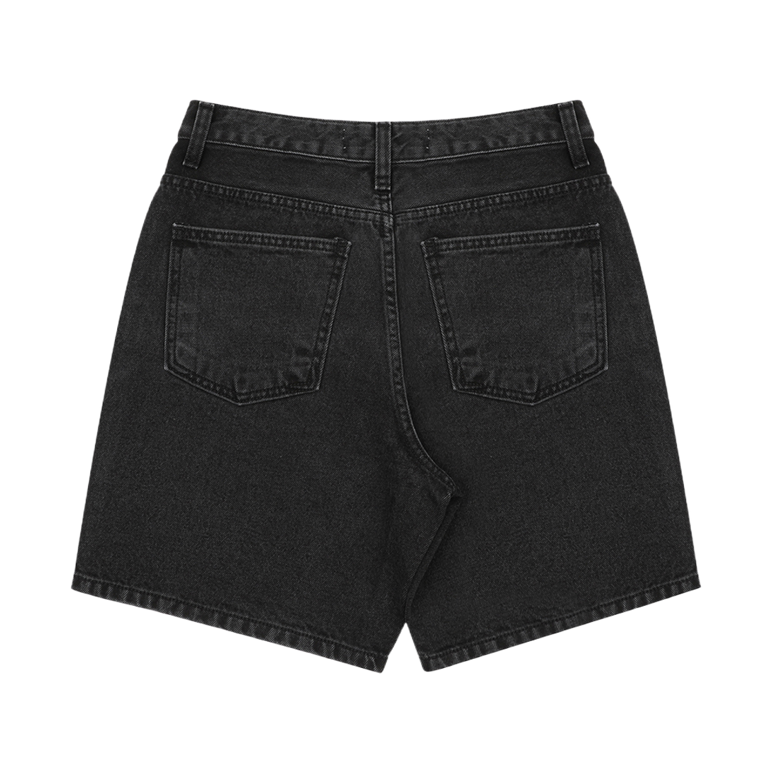 (W) 누스누스 모던 블랙 진 쇼츠 블랙((W) Nusnus Modern Black Jeans Shorts Black) - 2