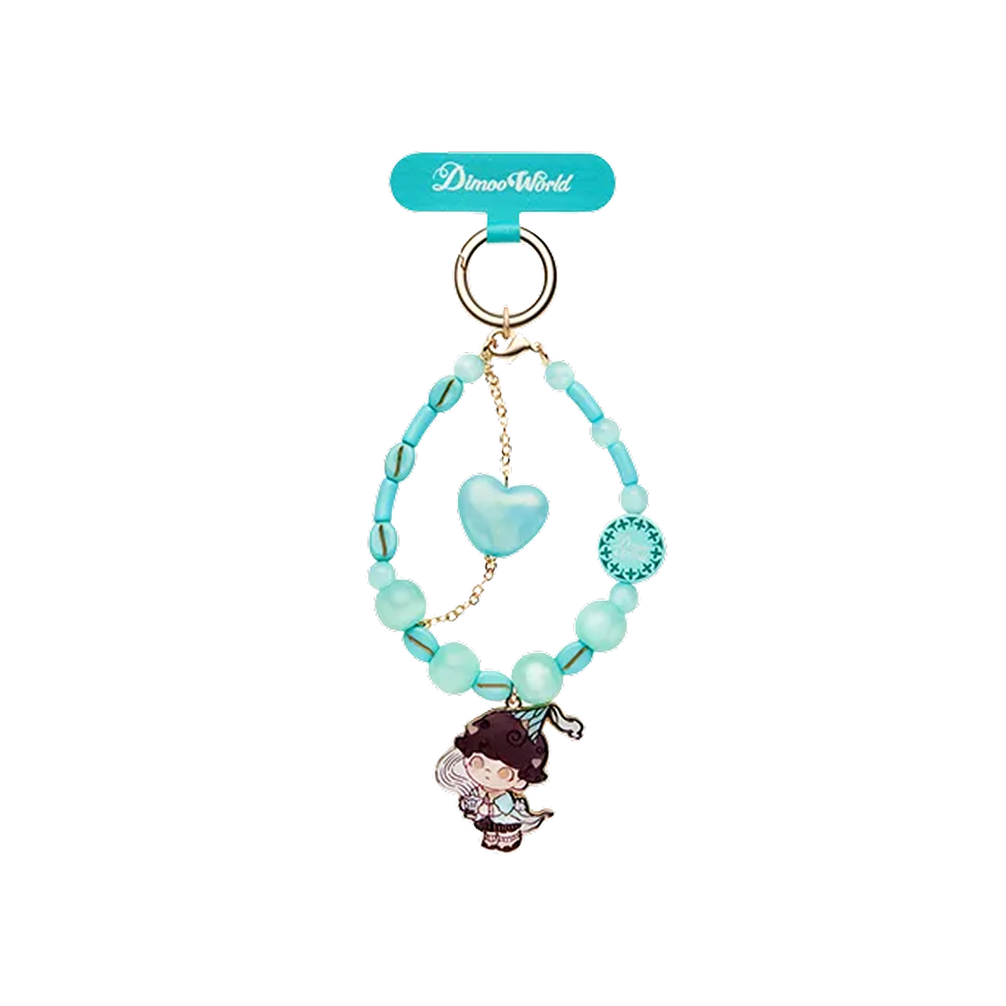 - Pop Mart Dimoo Crush On Coffee Series Phone Charm Peppermint Heartbeat (Opened Case)