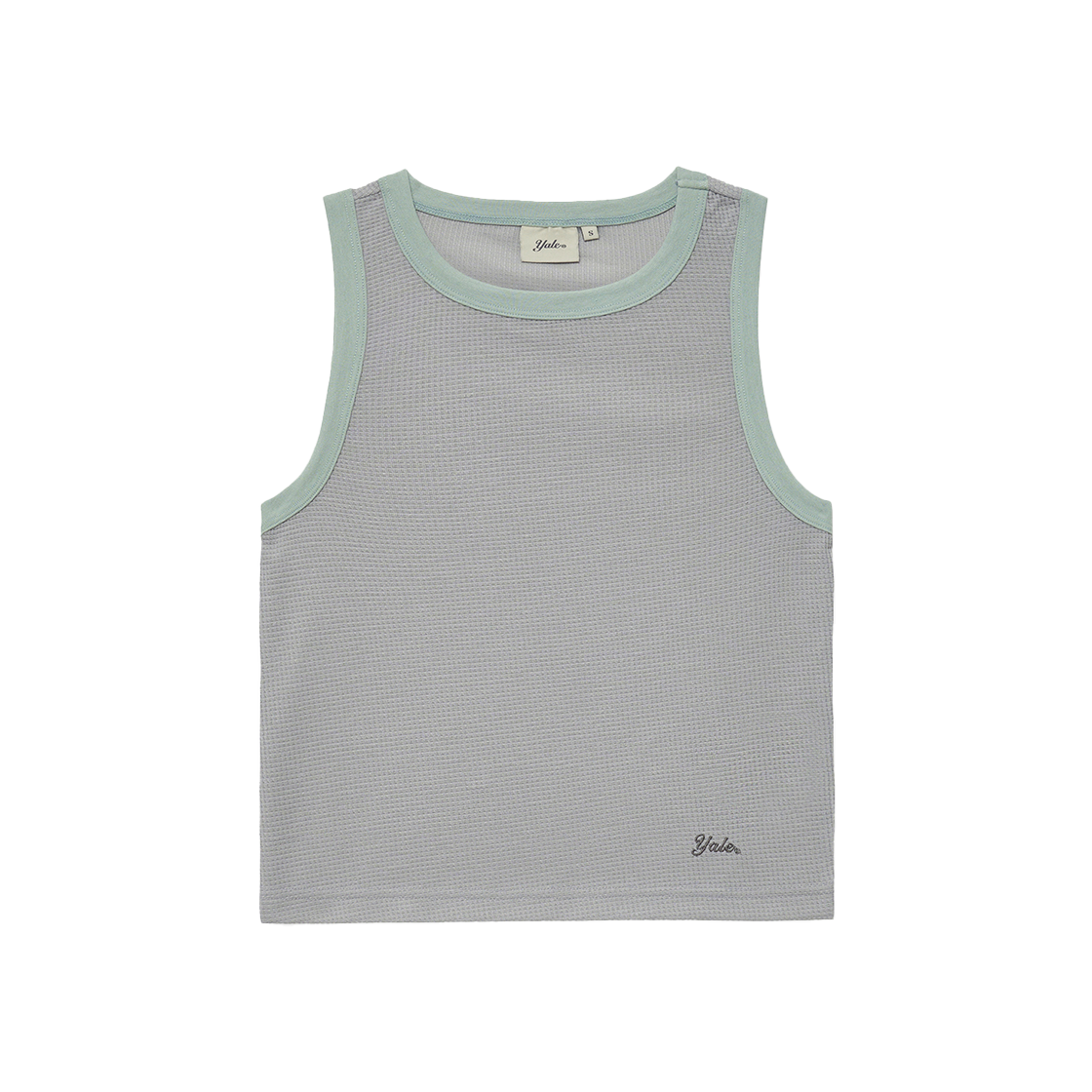 YFM1VT201AGE Yale Women's Ringer Sleeveless Grey