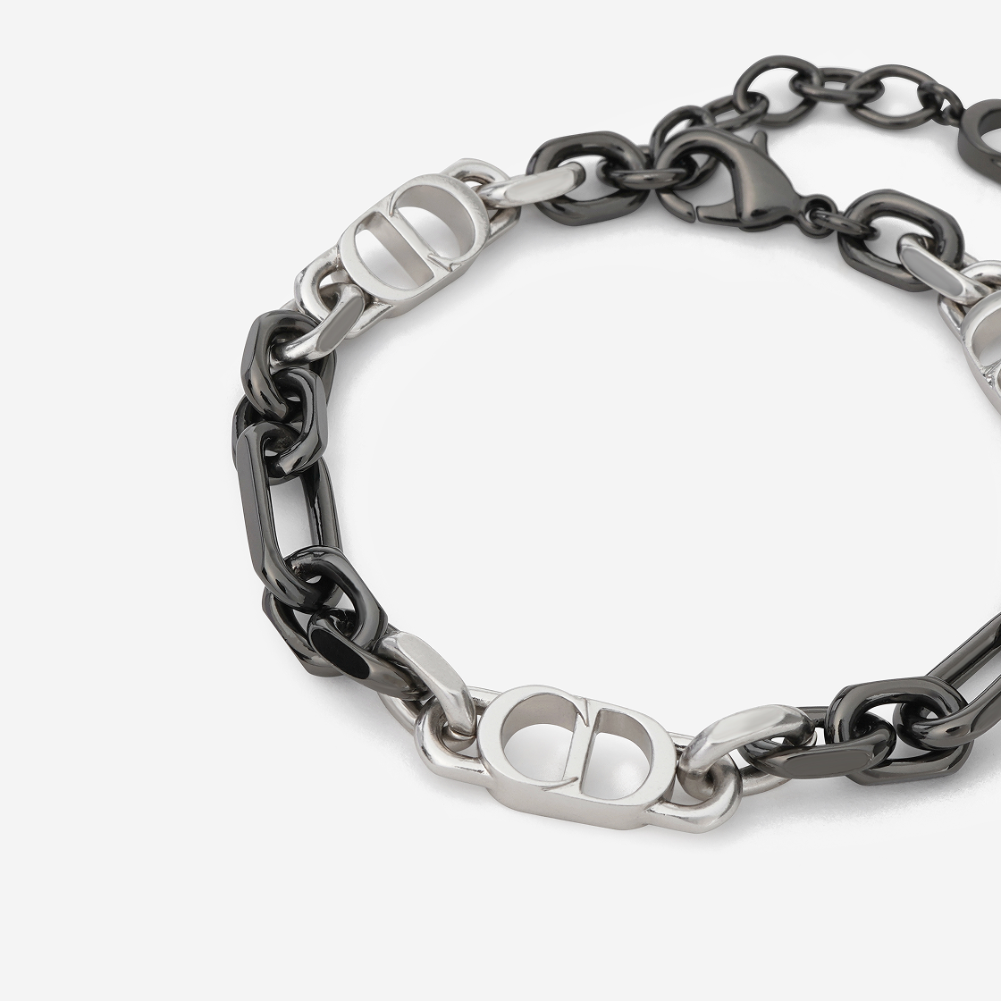 디올 CD 아이콘 체인 링크 브레이슬릿 루테늄 실버(Dior CD Icon Chain Link Bracelet Ruthenium Silver) - 2
