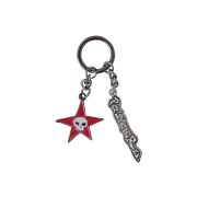 Polyteru HANK Key Ring 004 Red Star Skull