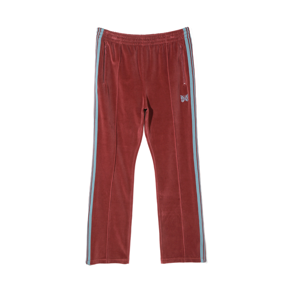 니들스 내로우 트랙 팬츠 C/PE 벨루어 버건디(Needles Narrow Track Pants C/PE Velour Burgundy) - 1