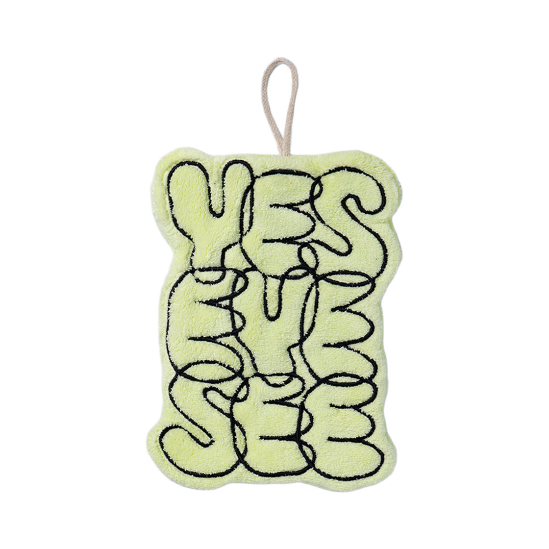 예스아이씨 씨로고 핸드 타월 라이트 옐로우