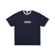 Palace Elipse Ringer T-Shirt Navy - 25FW
