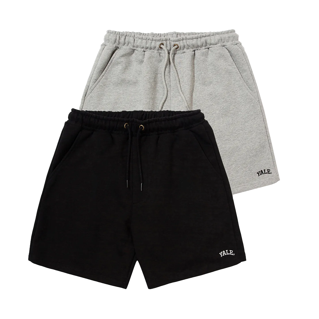 YC1PP1011BK / YEM9SO301ABK Yale [ONEMILE WEAR] 2PACK Small Arch Shorts Gray/Black