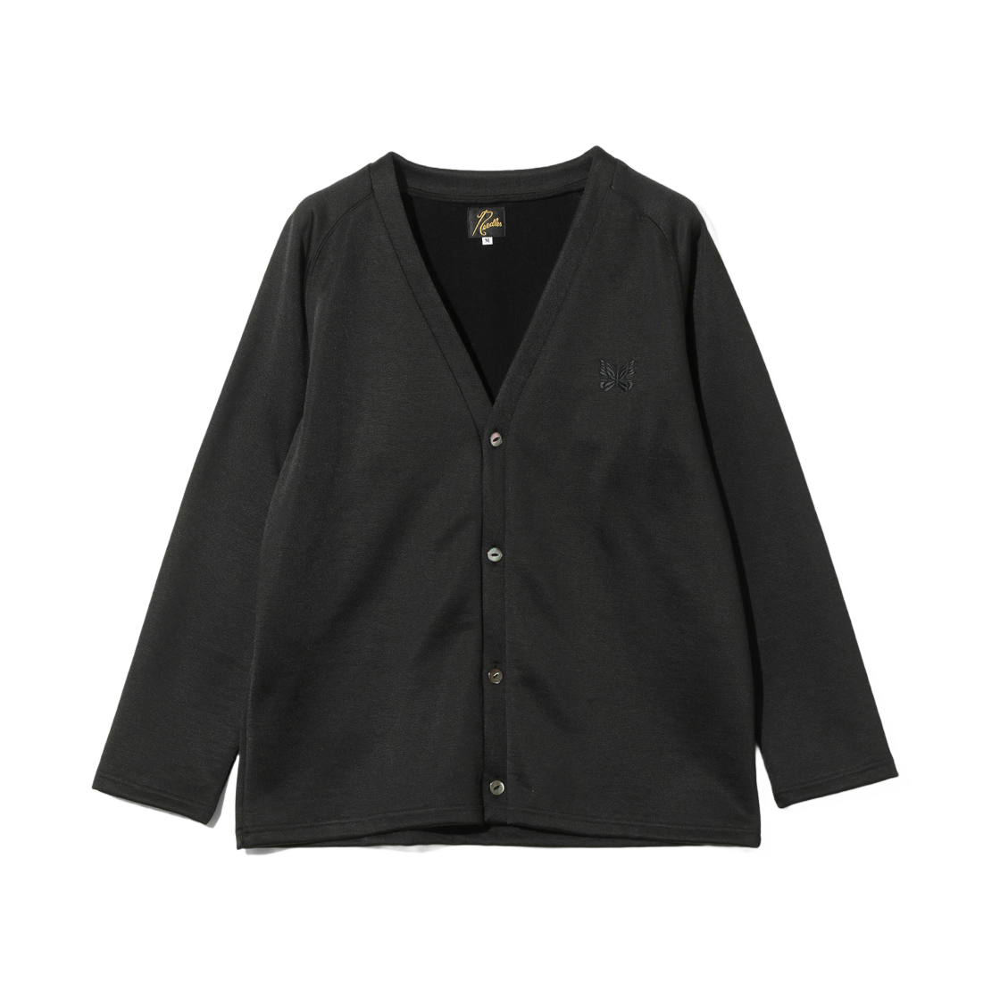 니들스 브이넥 가디건 브라이트 저지 블랙(Needles Vneck Cardigan Bright Jersey Black)