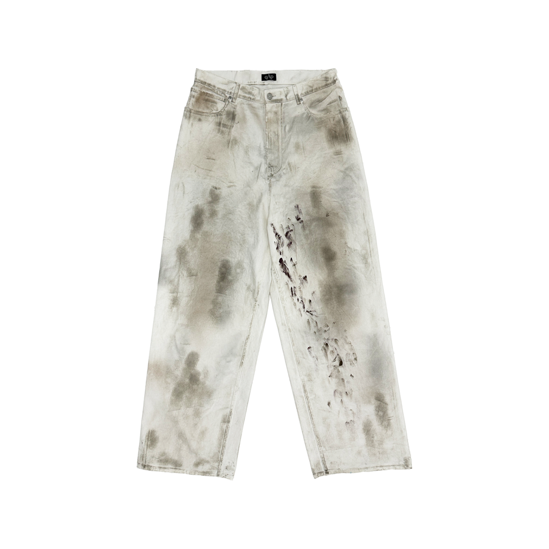 큐에이피 더티 배기 팬츠 크림(qualisartifexpereo Dirty Baggy Pants Cream)