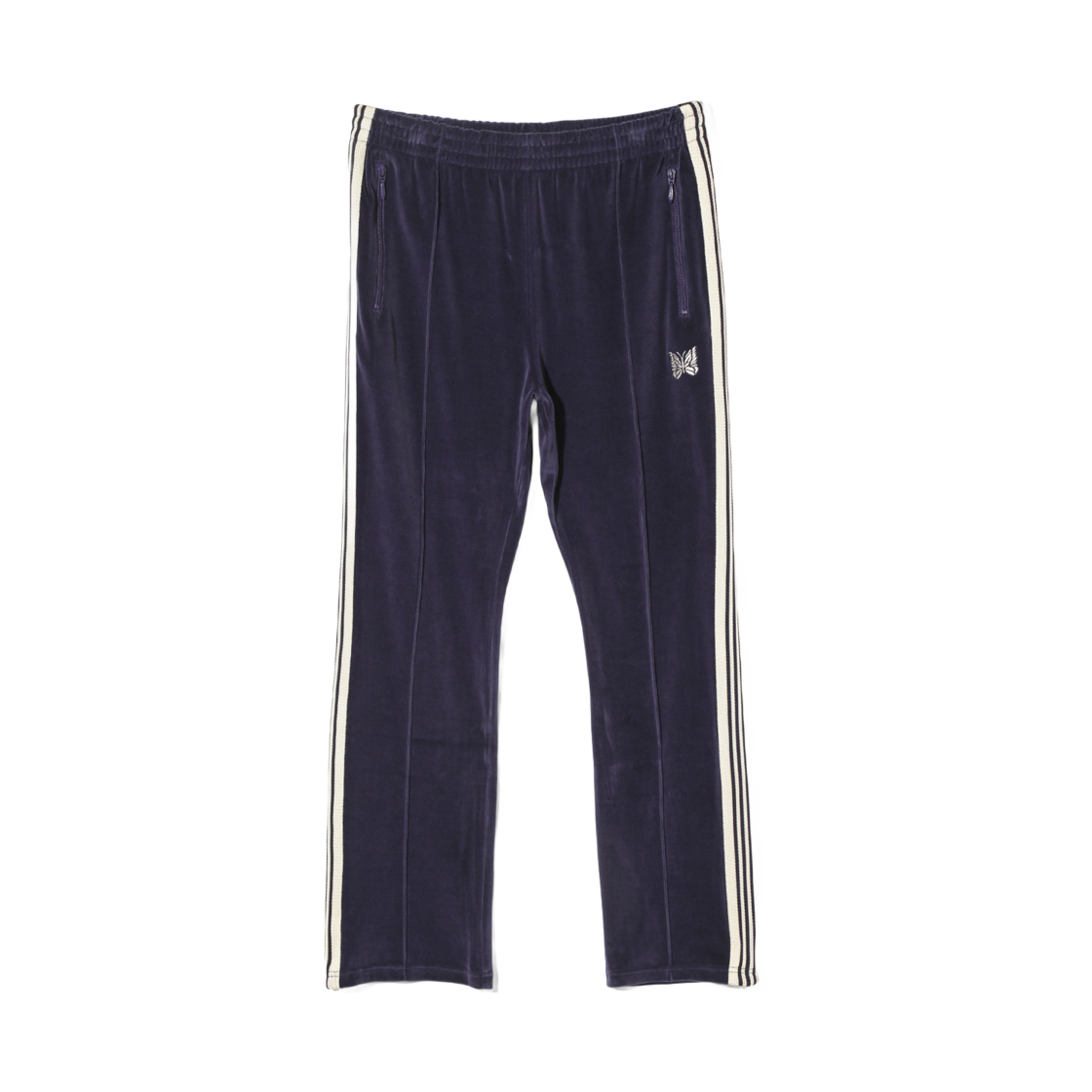 RW325A Needles Narrow Track Pants C/PE Velour Navy