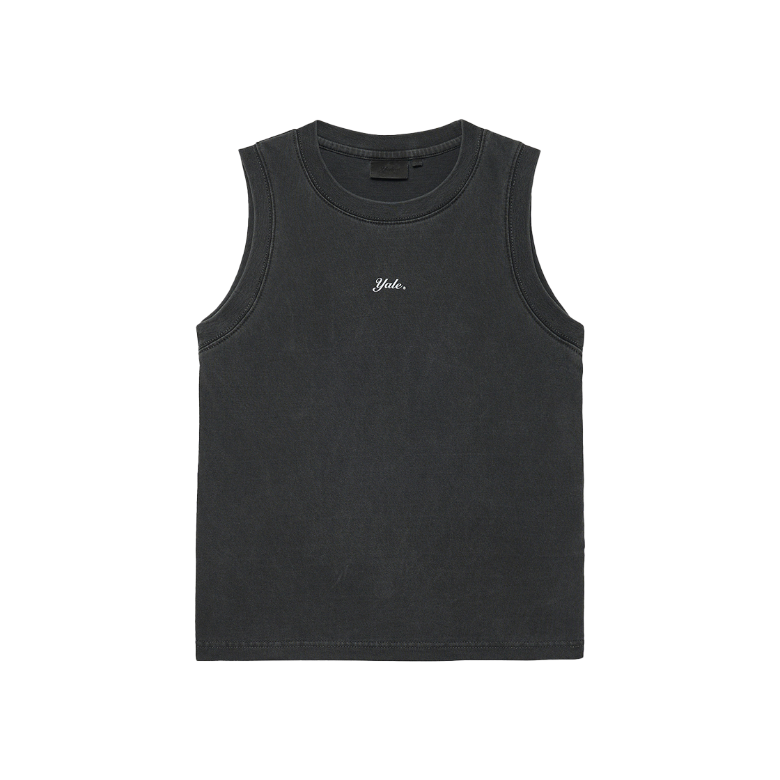 YFM1VT204ACH Yale Women's Pigment Crop Sleeveless Charcoal