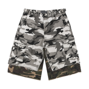 Project G/R x MFM333. Layered Skirt Camo Cargo Shorts Multi Camo